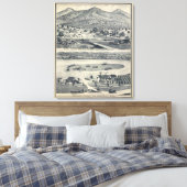 Home Ranches in Fresno, Californië Canvas Afdruk (Insitu (Slaapkamer))