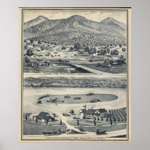 Home Ranches in Fresno, Californië Poster