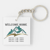 Home Real Estate - Home Sweet Home - Zie Vorige Sl Sleutelhanger (Achterkant)