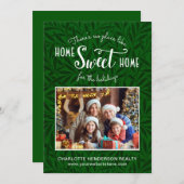 Home Real Estate Kerstmis Feestdagenkaart (Voorkant / Achterkant)