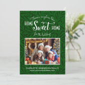 Home Real Estate Kerstmis Feestdagenkaart (Staand voorkant)