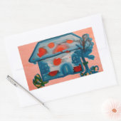 home rechthoek sticker (Envelop)
