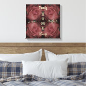 Home Red Rose Abstracte Inspirerend woorden Canvas Afdruk (Insitu (Slaapkamer))
