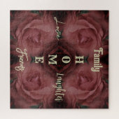 Home Red Rose Abstracte Inspirerend woorden Legpuzzel (Horizontaal)