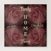 Home Red Rose Abstracte Inspirerend woorden Legpuzzel (Verticaal)