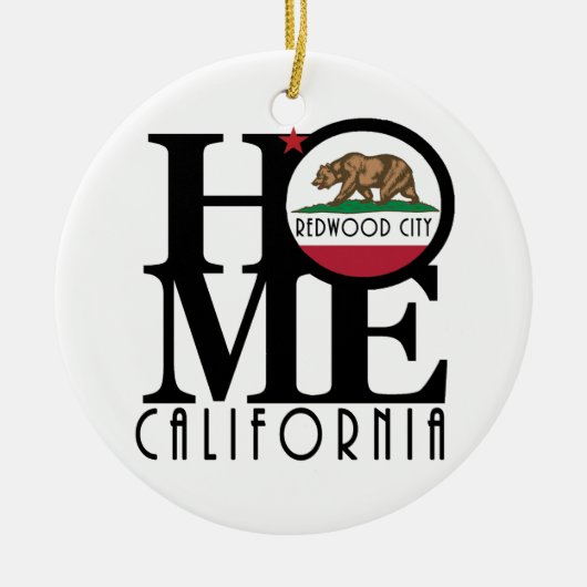 HOME Redwood City Keramisch Ornament (Voorkant)