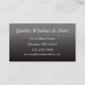 Home Remodeler Visitekaartje (Achterkant)