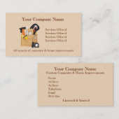 Home Remodeling/Carpentry Visitekaartje (Voorkant / Achterkant)