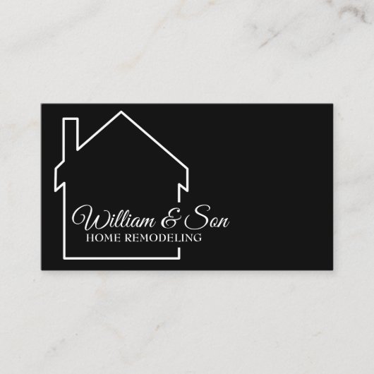 Home Remodeling Construction Visitekaartje (Voorkant)