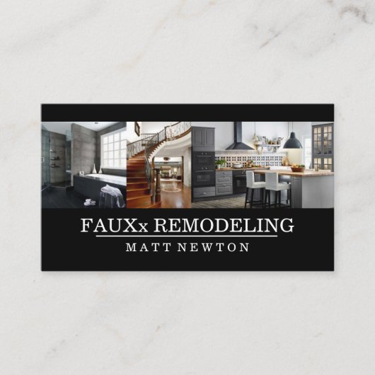 Home Remodeling Construction Visitekaartje (Voorkant)