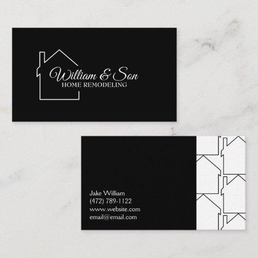 Home Remodeling Construction Visitekaartje (Voorkant / Achterkant)