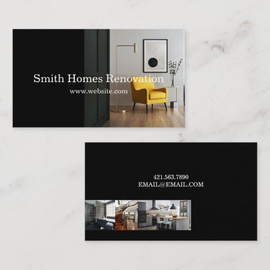 Home Remodeling, Renovation Visitekaartje (Voorkant / Achterkant)