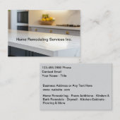 Home Remodeling Services Modern Kitchen Visitekaartje (Voorkant / Achterkant)