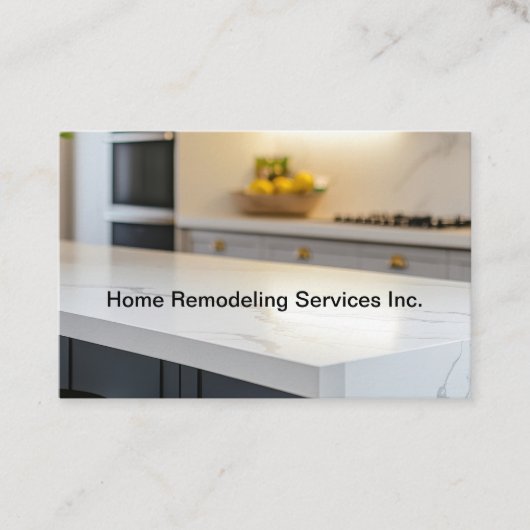 Home Remodeling Services Modern Kitchen Visitekaartje (Voorkant)
