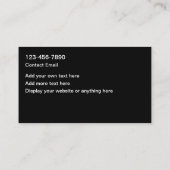 Home Remodeling Services Simple Business Cards Visitekaartje (Achterkant)