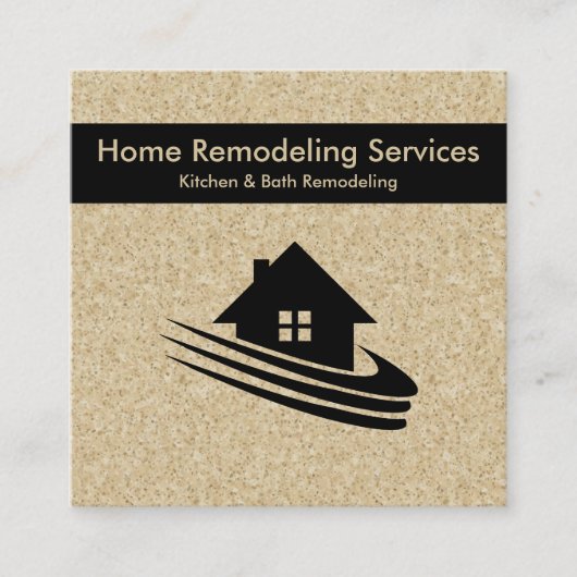 Home Remodeling Services Vierkante Visitekaartje (Voorkant)