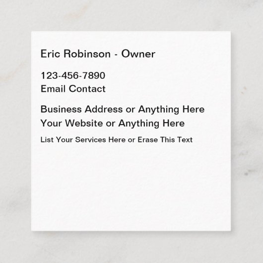 Home Remodelling Big Bold Visitekaartjes (Achterkant)