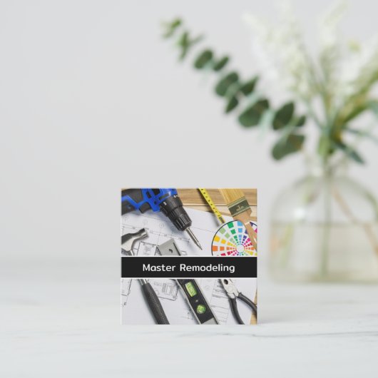 Home Remodelling Big Bold Visitekaartjes (Staand voorkant)