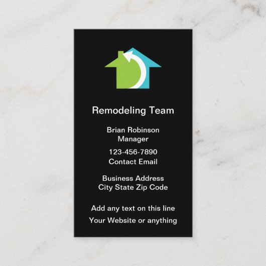 Home Remodelling Moderne Visitekaartjes (Voorkant)