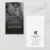 Home Renovatie Gouden Iconen Handyman Visitekaartj Visitekaartje (Voorkant / Achterkant)