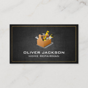 Home Renovaties gereedschapskist voor reparateur Visitekaartje
