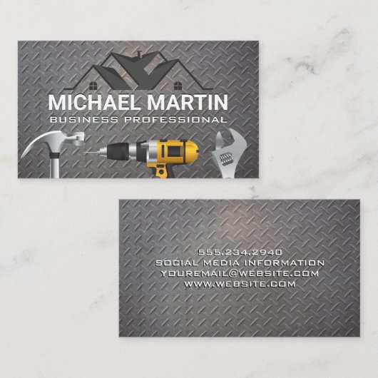 Home Renovaties | Handgereedschap Visitekaartje (Voorkant / Achterkant)