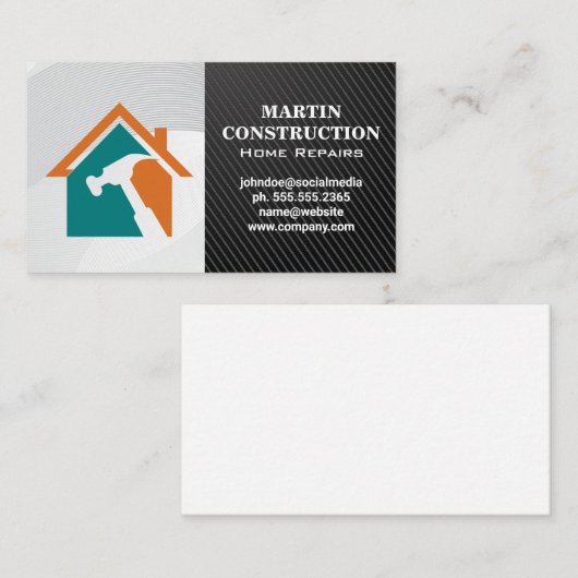 Home Renovaties | Ontwikkeling en reparatie Visitekaartje (Voorkant / Achterkant)