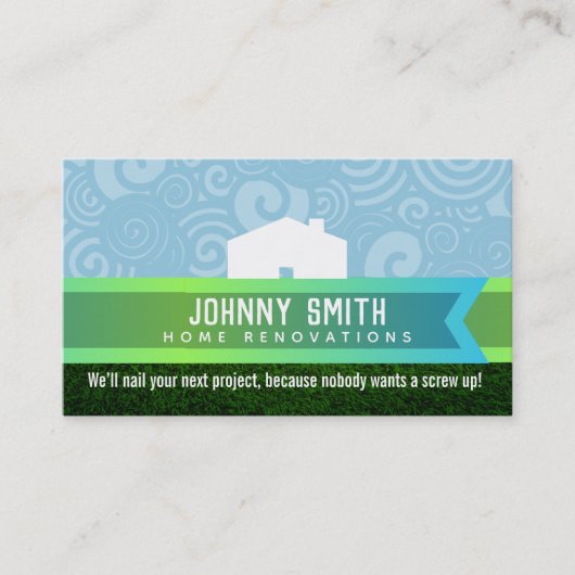 Home Renovatieslogans Visitekaartjes (Voorkant)