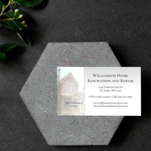 Home Renovation and Repair Visitekaartje