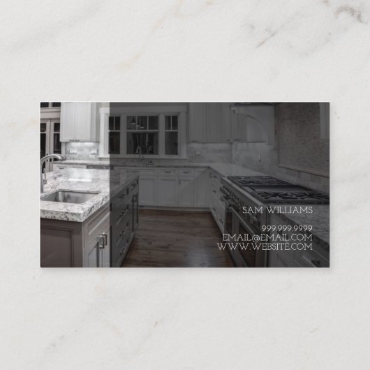 Home Renovation & Remodel Visitekaartje (Achterkant)