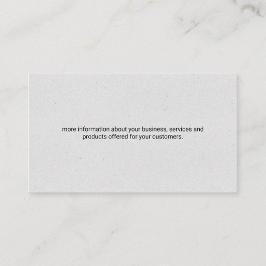 Home Renovation Tools | General Contractor Visitekaartje (Achterkant)