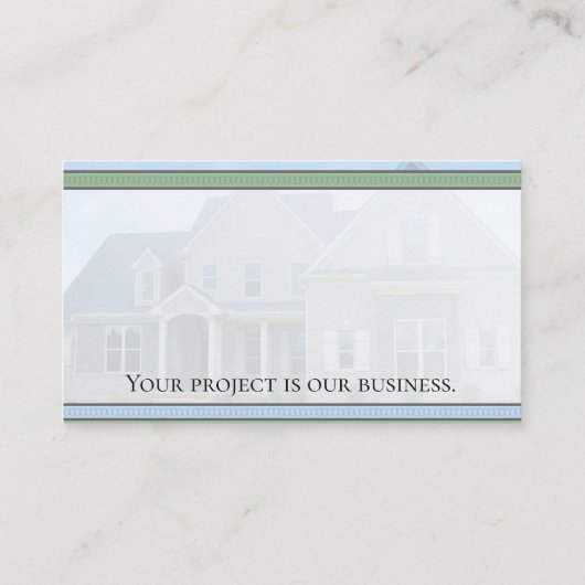 Home Repair and Renovation Visitekaartje (Achterkant)