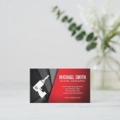 Home Repair | boor-pictogram | Abstracte panelen Visitekaartje (Staand voorkant)