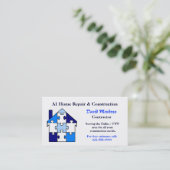Home Repair & Construction Visitekaartje (Staand voorkant)