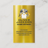 Home Repair | Gereedschapsvak | Goud metaal Visitekaartje (Voorkant)