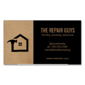 Home Repair | Handyman | Bouw Magnetisch Visitekaartje (Voorkant)