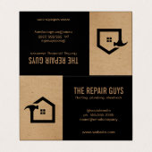 Home Repair | Handyman | Bouw Visitekaartje (Buitenkant ongevouwen)