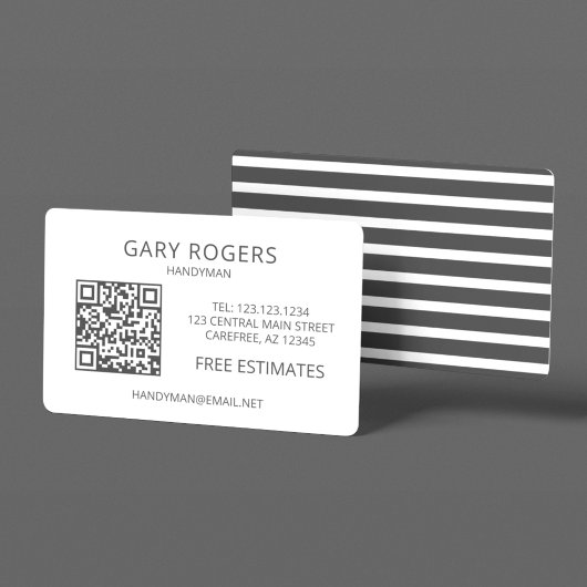 Home Repair Handyman QR-code Visitekaartje