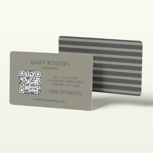 Home Repair Handyman QR-code Visitekaartje