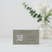 Home Repair Handyman QR-code Visitekaartje (Staand voorkant)