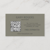 Home Repair Handyman QR-code Visitekaartje (Voorkant)