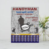 Home Repair Handyman Service Small Business Flyer (Staand voorkant)