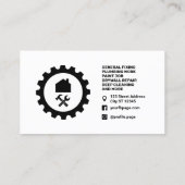 Home repair logo handyman visitekaartje (Achterkant)