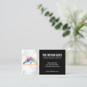 Home Repair Logo | Repairman toestel Visitekaartje (Staand voorkant)