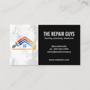 Home Repair Logo Repairman toestel Visitekaartje