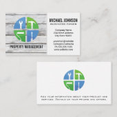 Home Repair Pictogrammen | Hout Visitekaartje (Voorkant / Achterkant)