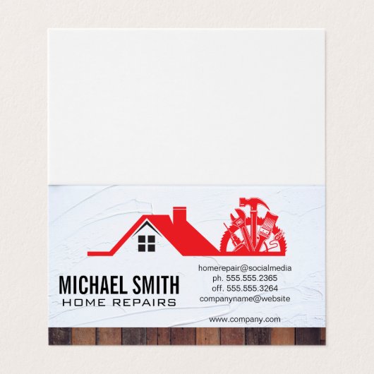 Home Repair | Property Management Visitekaartje (Buitenkant ongevouwen)