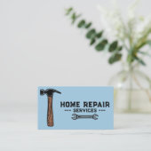 Home Repair Service Blauw Visitekaartje (Staand voorkant)