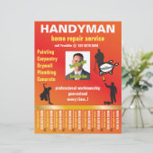 Home Repair Service voor kleine zakelijke brochure (Staand voorkant)