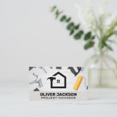 Home Repair Tools | Achtergrond voor bakstenen Visitekaartje (Staand voorkant)